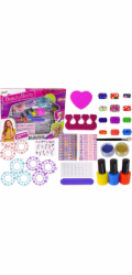 LeanToys Sada na zdobení nehtů , samolepky na nehty, šablony, třpytky