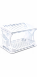 TRITON Odkapávač na nádobí s odkapávačem, 2 úrovně, 470x302x270 mm