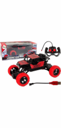 LeanToys Dálkově ovládané terénní auto R/C 1:18 červené