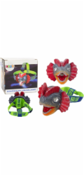 LeanToys Čelovka s dinosaurem, nastavitelným čelenkem a 3 LED diodami