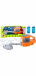 LeanToys Sekačka na trávu Bubble Machine, vyžínač, dvě kapaliny, oranžová