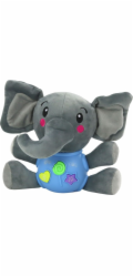 LeanToys Plyšový slon Interaktivní plyšová hračka modrá hrací 19 cm