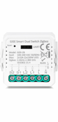 Gise GISE Inteligentní dvojitý spínač bez nulového vodiče Zigbee | Modul dvojitého relé Zigbee | GDS-ZB-NN