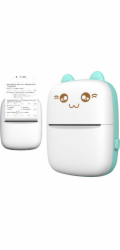Hurtel Termotiskárna štítků Mini Cat s Bluetooth, Fun Print a stažením do telefonu, modrá