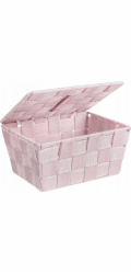 Wenko Organizér s víkem ADRIA PINK, koupelnová nádoba, WENKO