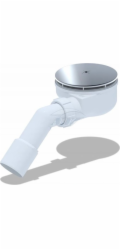 Tycner Sifon Sifon pro sprchovou vaničku O90 mm, nízký, čištěný shora, chromovaný houbový tvar [5/10]