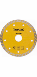 Makita DIAMANTOVÝ KOTOUČ MAKITA 115x22,23mm TURBO (SUCHÉ) ŘEZÁNÍ BETONU, CEMENTU, MRAMORU, DLAŽDICE