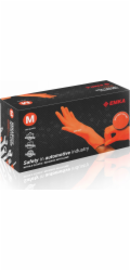 NoName Nitrilové rukavice bez pudru EMKA 7.0, 100 ks, velikost M, oranžové