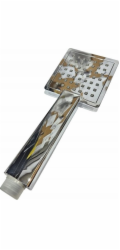 NoName 842-061-00 SPRCHOVÁ RUKOJEŤ S AGÁTEM, CHROM // RN.00.AGÁT-CHROM