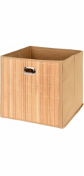Storage Solutions Úložný kontejner s bambusovou přední částí a rukojetí, 31 x 31 x 30,5 cm