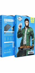Blueo Tvrzené sklo 5D Mr. Monkey pro Apple iPhone 16 Pro Max černé (silný matný)