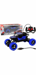 LeanToys Dálkově ovládané terénní R/C auto 1:18 modré.