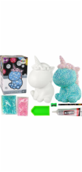 LeanToys Jednorožec DIY stavebnice Diamanty Krystaly Modré