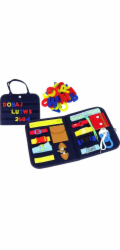 LeanToys Senzorická manipulační deska Suitcase pro batolata