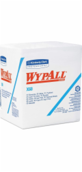 Kimberly-Clark Wypall X60 - Skládané ubrousky, bílé - 76 listů