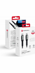 ForCell Kabel USB-C - USB-C 1,2 m černý