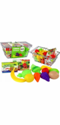 LeanToys Nákupní košík na zeleninu, ovoce, jídlo, kov