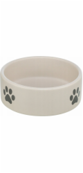 Trixie světle šedá keramická miska s tlapkami 20 cm TX-25222
