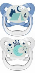Dr Browns Dudlík Dr. Browns PV22008 PREVENT ORTHODONTIC, světle modrá, 6-18 kusů, balení po 2 kusech