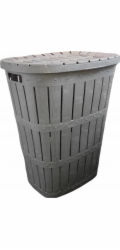 Katex Koš na prádlo 55 l DŘEVO - JASAN
