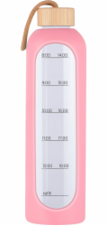 Krups KiCA Hydro Skleněná láhev 1000 ml - růžová.