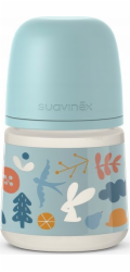 Suavinex 307019-LAHEV 150ML/FYZIOLOGICKÝ SX PRO SLUŠIČKA S POMALÝM PRŮTOKEM/MODRÁ/LESNÍ