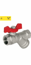 Arco Kulový kohout s filtrem 3/4GW-GW motýlkový SENA VA30