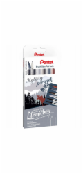 Pentel Štětcové pero na cedule Twin SESW3