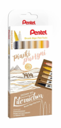 Pentel Štětcové pero na cedule Twin SESW3