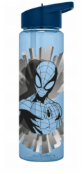 Kids Euroswan Dětská láhev na vodu Spiderman s hubičkou 600 ml / 843365