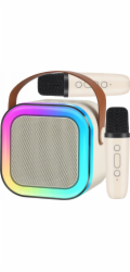 Lexibook PŘENOSNÁ SADA KARAOKE S BLUETOOTH RGB REPRODUKTOREM, DVA MIKROFONY, USB MINI JACK
