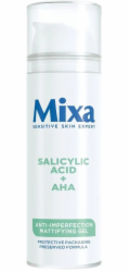Mixa Matující pleťový gel proti nedokonalostem pleti s kyselinou salicylovou a AHA kyselinami 50ml