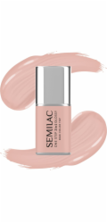 Semilac One Step Glossy 3v1 hybridní lak na nehty S450 světle broskvový 7 ml