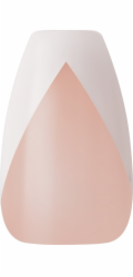 Kiss KISS Classy Nails, Hedvábné šaty, Bílá, Střední umělé nehty ve tvaru rakve