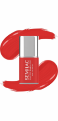 Semilac One Step Glossy 3v1 hybridní lak na nehty S530 Scarlet 7 ml