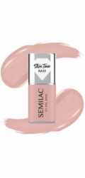 Semilac Skin Tone Cover Base pod hybridní laky na nehty, poloprůhledná, světle béžová, 7 ml