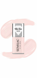 Semilac Krycí báze pod hybridní laky na nehty, poloprůhledná, třpytivá růžová, 7 ml