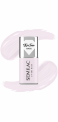 Semilac Skin Tone Cover Base pod hybridní laky na nehty, poloprůhledná, přírodní růžová, 7 ml