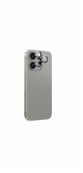 Amazingthing AR hliníkové tvrzené sklo se 3 čočkami a rámečkem pro fotoaparát pro iPhone 16 Pro / 16 Pro Max - šedé