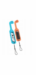 Yaxo Joy-Con GOLF SET Grip pro NS/NS2 Inferno oranžová a hydro modrá