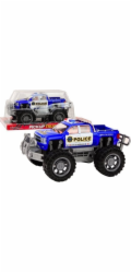 LeanToys policejní auto pickup modré terénní policejní auto