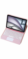 Strado Pouzdro s Bluetooth klávesnicí a touchpadem pro iPad Air 13 Gen6 (růžové)