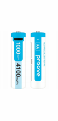 PROOVE Dobíjecí baterie Proove AA 4100mWh 2 ks, bílé