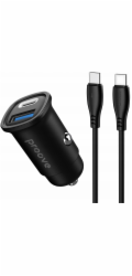 PROOVE Nabíječka do auta pro zapalovač cigaret USB + USB Type-C 30W + kabel 2x USB-C / Ccfc30111202 / Flash