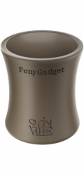 SkinVibe PonyGadget - žvýkačka na vlasy, hnědá, XL (SV-006BR)
