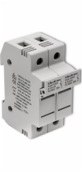 Qoltec Pojistková patice + DC pojistka | 2P | 1000V | 20A | 10x38 | solární