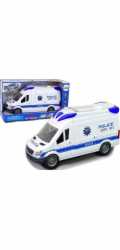 LeanToys Interaktivní policejní auto se světelným zvukem a otevíráním dveří