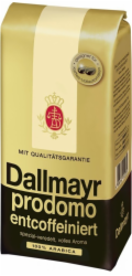 Dallmayr Prodomo Entcoffeiniert kávová zrna 500 g