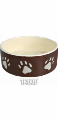 Trixie TX-24533 HNĚDÁ KERAMICKÁ MISKA S TLAPKÁMI 1,4 L /4