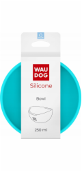 Collar Obojek WAU DOG SILICON BOWL 250ml MODRÝ